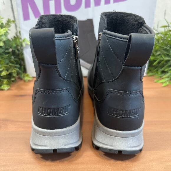 Khombu Women's Dusk All Weather Memory Foam Boots Black Size 6 - Picture 5 of 7
